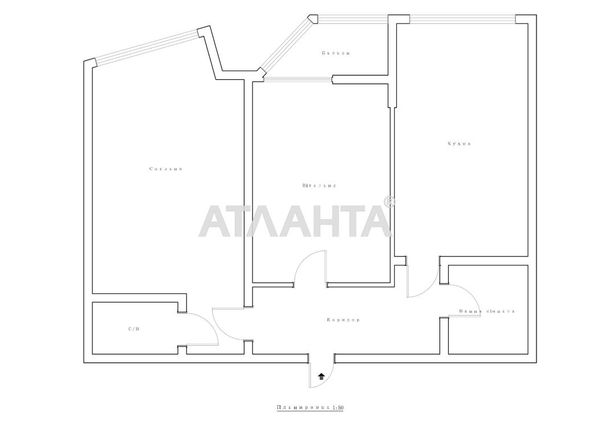 2-кімнатна квартира за адресою вул. Прохорівська (площа 69,3 м²) - Atlanta.ua - фото 11