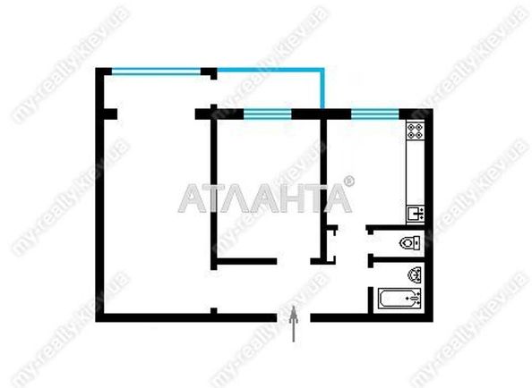 2-rooms apartment apartment by the address st. Ul Avtozavodskaya (area 49,0 m2) - Atlanta.ua - photo 3