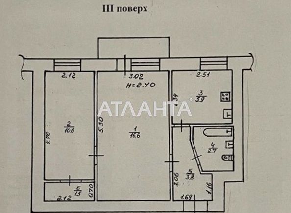2-комнатная квартира по адресу ул. Черняховского (площадь 43,0 м2) - Atlanta.ua - фото 6