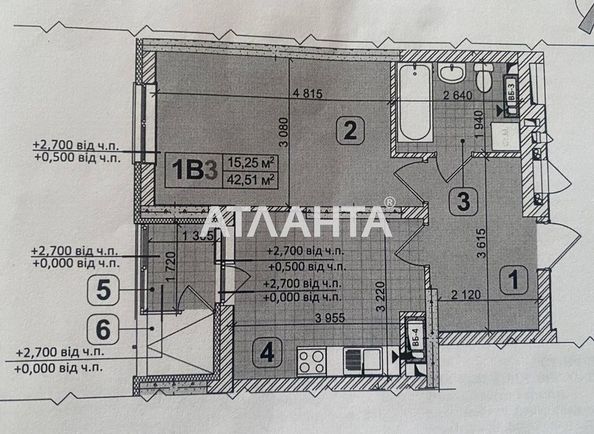 1-room apartment apartment by the address st. Ivana Vygovskogo (area 43,0 m2) - Atlanta.ua - photo 7