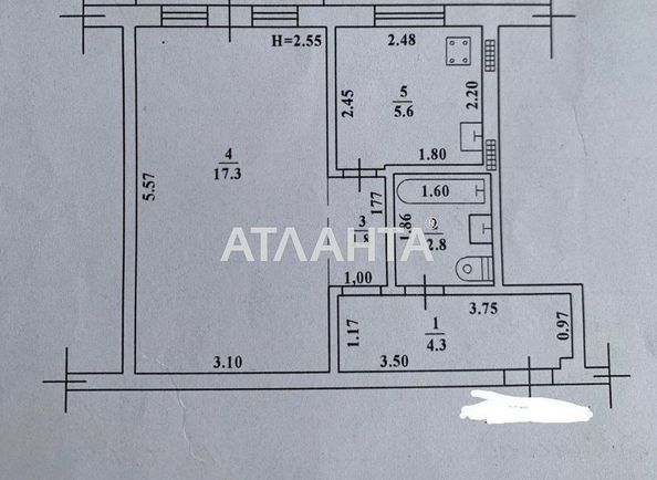 1-комнатная квартира по адресу ул. Космонавтов (площадь 35,0 м2) - Atlanta.ua - фото 6