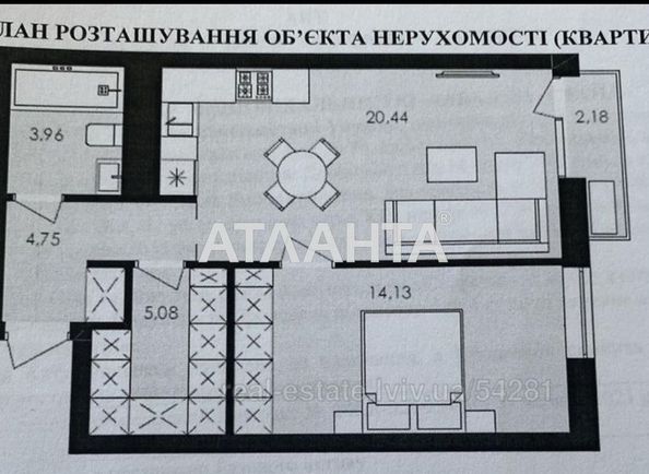 1-room apartment apartment by the address st. Zamarstynovskaya ul (area 49,0 m2) - Atlanta.ua - photo 6