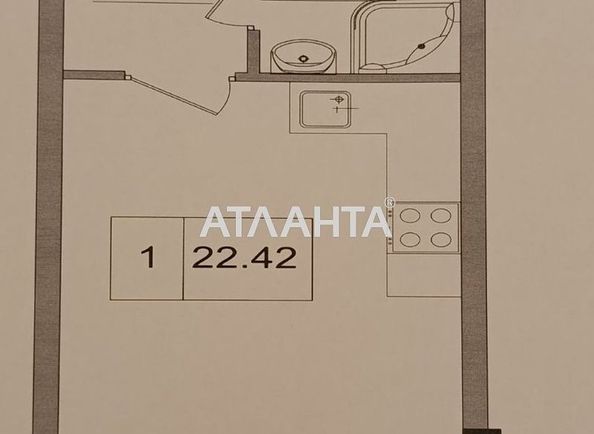 1-комнатная квартира по адресу 7 км овидиопольской дор. (площадь 22,5 м²) - Atlanta.ua - фото 5