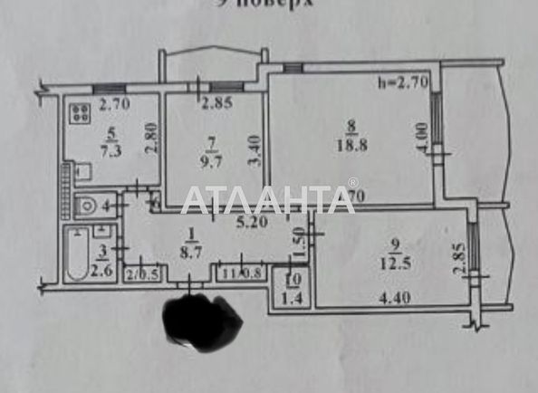 3-кімнатна квартира за адресою Люстдорфська дор. (площа 70,5 м²) - Atlanta.ua - фото 15