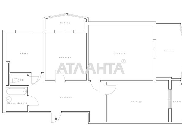3-кімнатна квартира за адресою Люстдорфська дор. (площа 70,5 м²) - Atlanta.ua - фото 20