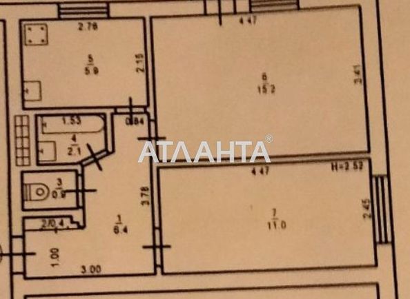 2-комнатная квартира по адресу ул. Петрова ген. (площадь 43 м²) - Atlanta.ua - фото 7