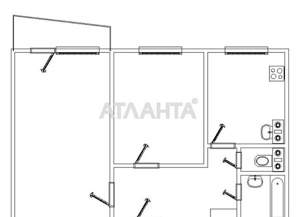 2-rooms apartment apartment by the address st. Zabolotnogo ak (area 46 m²) - Atlanta.ua - photo 9