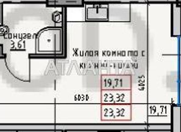 1-комнатная квартира по адресу ул. Раскидайловская (площадь 22 м²) - Atlanta.ua - фото 9