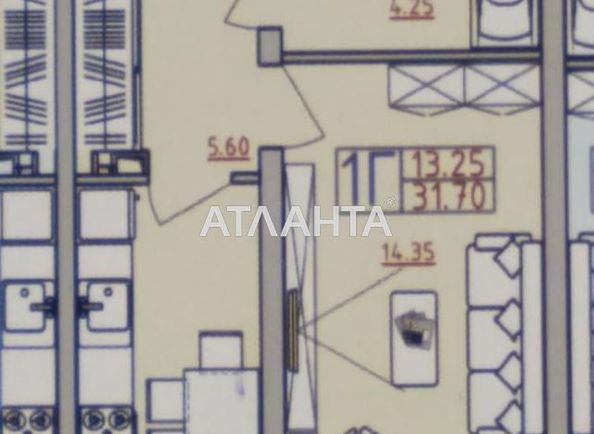 1-комнатная квартира по адресу ул. Марсельская (площадь 31,7 м²) - Atlanta.ua - фото 9