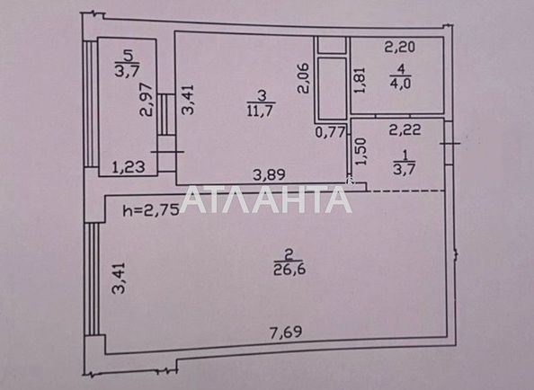 1-комнатная квартира по адресу ул. Варненская (площадь 50 м²) - Atlanta.ua - фото 15