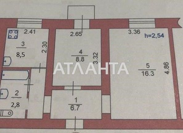 2-rooms apartment apartment by the address st. Korabelnaya (area 44,5 m²) - Atlanta.ua - photo 2
