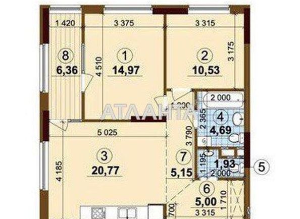 2-rooms apartment apartment by the address st. Ivana Vygovskogo (area 70,4 m²) - Atlanta.ua - photo 11