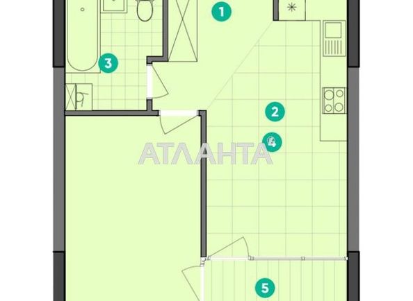 1-комнатная квартира по адресу ул. Виктора Некрасова (площадь 45,9 м²) - Atlanta.ua - фото 19