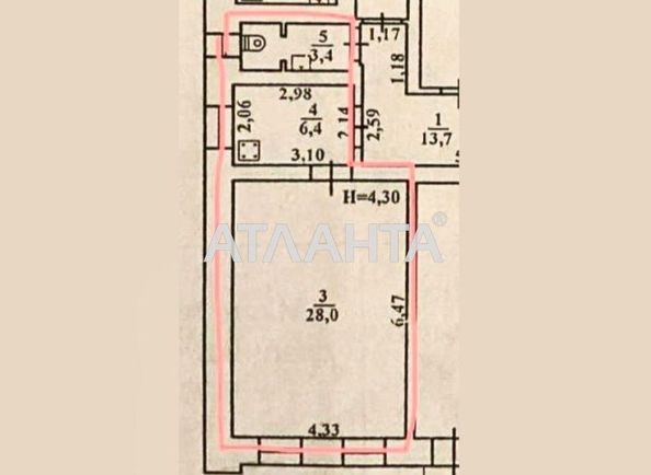 1-кімнатна квартира за адресою вул. Кінна (площа 38 м²) - Atlanta.ua - фото 5