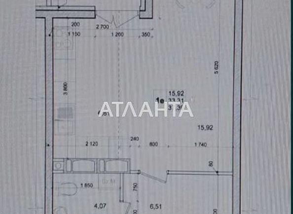 1-комнатная квартира по адресу ул. Лесная (площадь 38 м²) - Atlanta.ua - фото 6