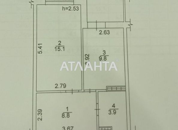 1-кімнатна квартира за адресою вул. Лісова (площа 42 м²) - Atlanta.ua - фото 7