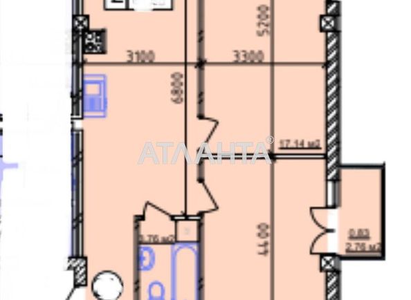 2-кімнатна квартира за адресою вул. Геранева (площа 62 м²) - Atlanta.ua - фото 20