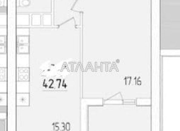 1-room apartment apartment by the address st. Krasnova (area 43 m²) - Atlanta.ua - photo 2