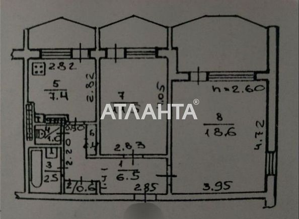 2-rooms apartment apartment by the address st. Balkovskaya Frunze (area 55 m²) - Atlanta.ua - photo 7