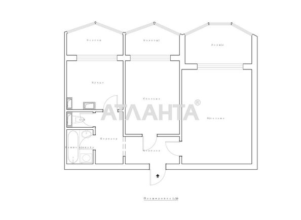 2-rooms apartment apartment by the address st. Balkovskaya Frunze (area 55 m²) - Atlanta.ua - photo 16
