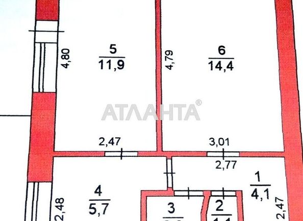 2-rooms apartment apartment by the address st. 1 maya (area 39 m²) - Atlanta.ua - photo 3