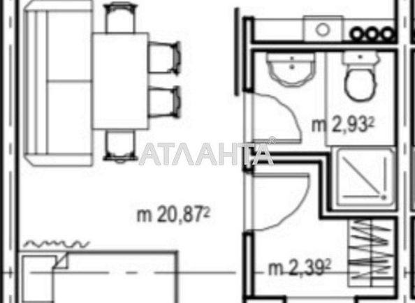 1-кімнатна квартира за адресою вул. Глінки (площа 26,2 м²) - Atlanta.ua - фото 17