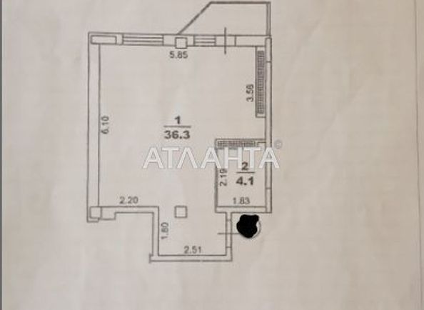 1-комнатная квартира по адресу ул. Сахарова (площадь 41,4 м²) - Atlanta.ua - фото 9