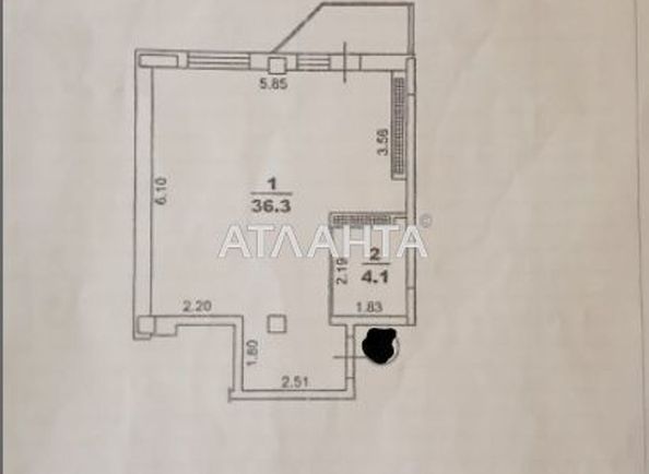 1-room apartment apartment by the address st. Sakharova (area 41,4 m²) - Atlanta.ua - photo 9
