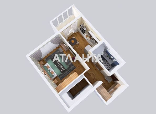 1-room apartment apartment by the address st. Sakharova (area 41,4 m²) - Atlanta.ua - photo 12