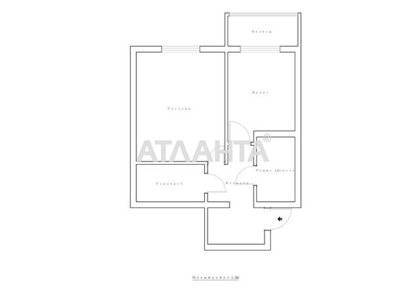 1-room apartment apartment by the address st. Sakharova (area 41,4 m²) - Atlanta.ua - photo 14