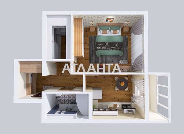 1-room apartment apartment by the address st. Sakharova (area 41,4 m²) - Atlanta.ua - photo 15