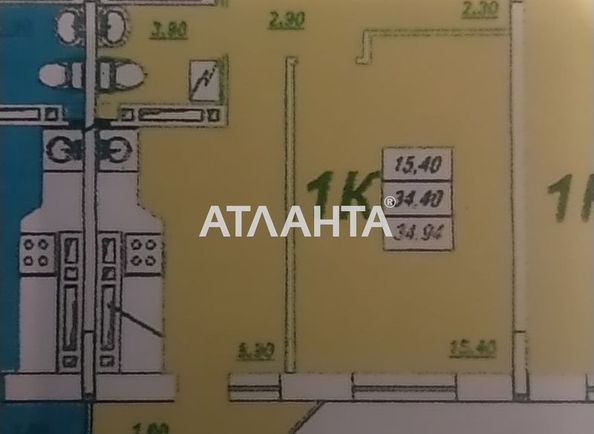 1-room apartment apartment by the address st. Sakharova (area 35,6 m²) - Atlanta.ua