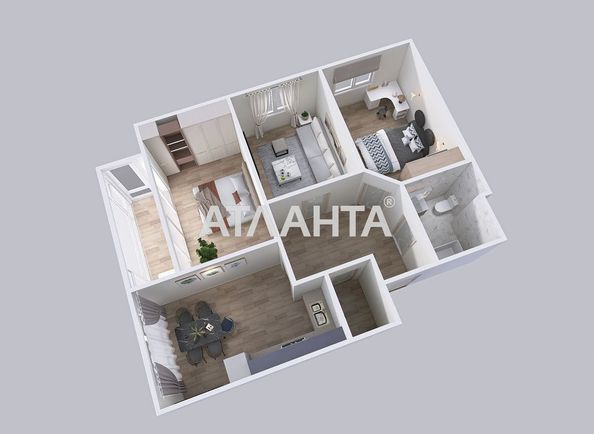 3-кімнатна квартира за адресою вул. Вільямса ак. (площа 68,9 м²) - Atlanta.ua - фото 15