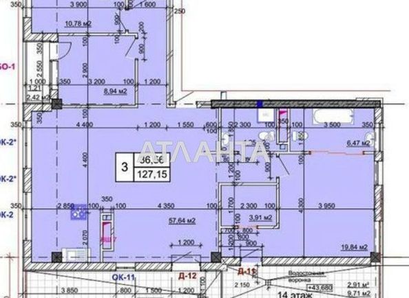 3-rooms apartment apartment by the address st. Geranevaya (area 127 m²) - Atlanta.ua - photo 2