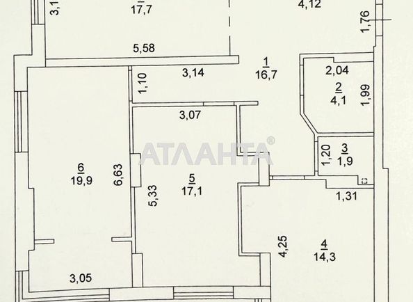 3-кімнатна квартира за адресою вул. Бочарова ген. (площа 91,7 м²) - Atlanta.ua - фото 6