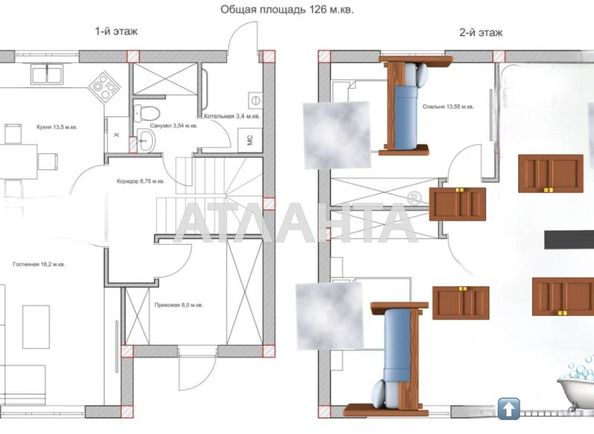 House by the address st. Zhemchuzhnaya (area 126,5 m²) - Atlanta.ua - photo 14