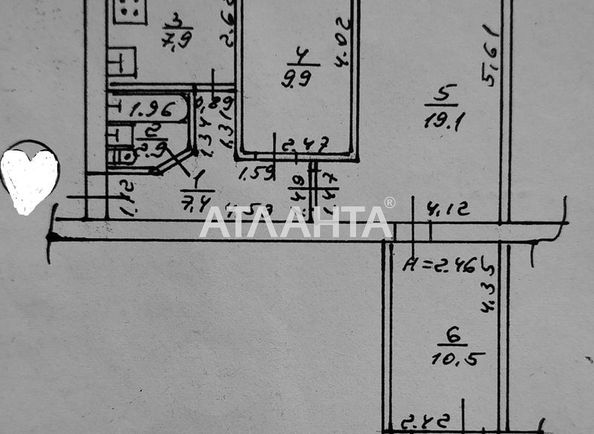 3-комнатная квартира по адресу ул. Инглези (площадь 58 м²) - Atlanta.ua - фото 16
