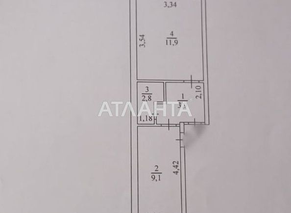 1-кімнатна квартира за адресою 3-тя вулиця (площа 28 м²) - Atlanta.ua - фото 5