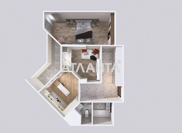 2-rooms apartment apartment by the address st. Ovidiopolskaya dor (area 59 m²) - Atlanta.ua - photo 7