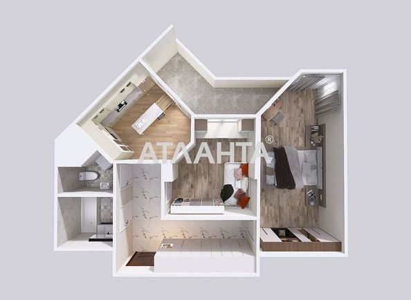 2-rooms apartment apartment by the address st. Ovidiopolskaya dor (area 59 m²) - Atlanta.ua - photo 8