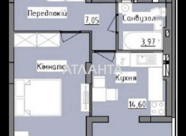 1-room apartment apartment by the address st. Roksolyani (area 43,3 m²) - Atlanta.ua - photo 4