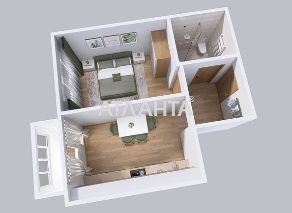 1-room apartment apartment by the address st. Shirokaya (area 35,8 m²) - Atlanta.ua - photo 6