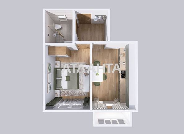 1-room apartment apartment by the address st. Shirokaya (area 35,8 m²) - Atlanta.ua - photo 10