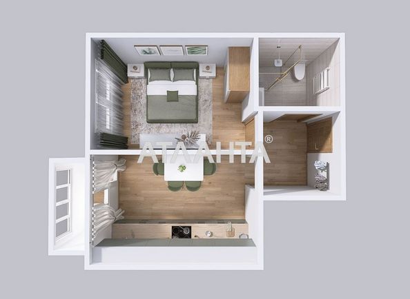 1-room apartment apartment by the address st. Shirokaya (area 35,8 m²) - Atlanta.ua - photo 11