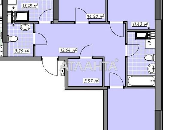 3-кімнатна квартира за адресою Глушко ак. Пр. (площа 85 м²) - Atlanta.ua - фото 6