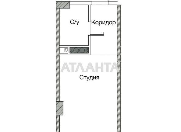 1-кімнатна квартира за адресою вул. Паустовського (площа 27 м²) - Atlanta.ua - фото 6