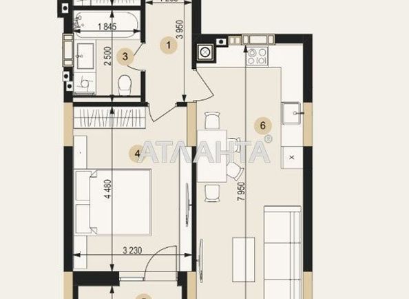 1-кімнатна квартира за адресою вул. Пасічна (площа 51,5 м²) - Atlanta.ua - фото 4