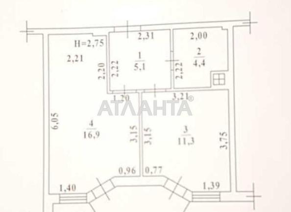 1-комнатная квартира по адресу ул. Радужный м-н (площадь 39 м²) - Atlanta.ua - фото 16