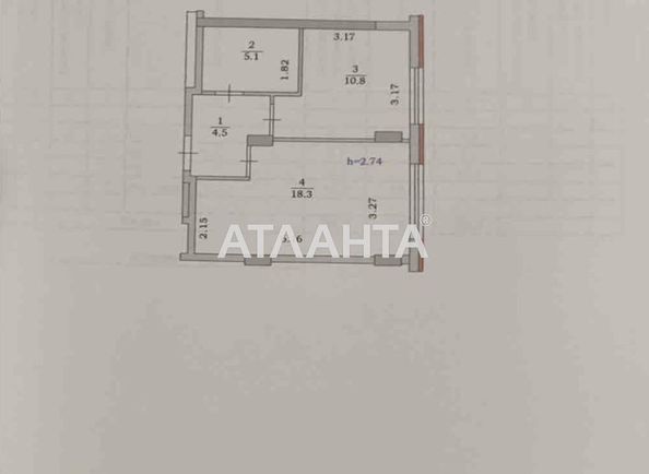 1-кімнатна квартира за адресою вул. 1 травня (площа 35 м²) - Atlanta.ua - фото 7