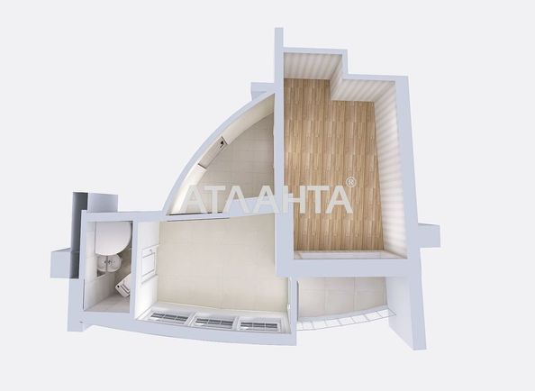 1-room apartment apartment by the address st. Dacha Kovalevskogo Amundsena (area 32,5 m²) - Atlanta.ua - photo 9